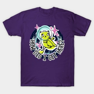 Space Cat Lost in the Cosmos T-Shirt